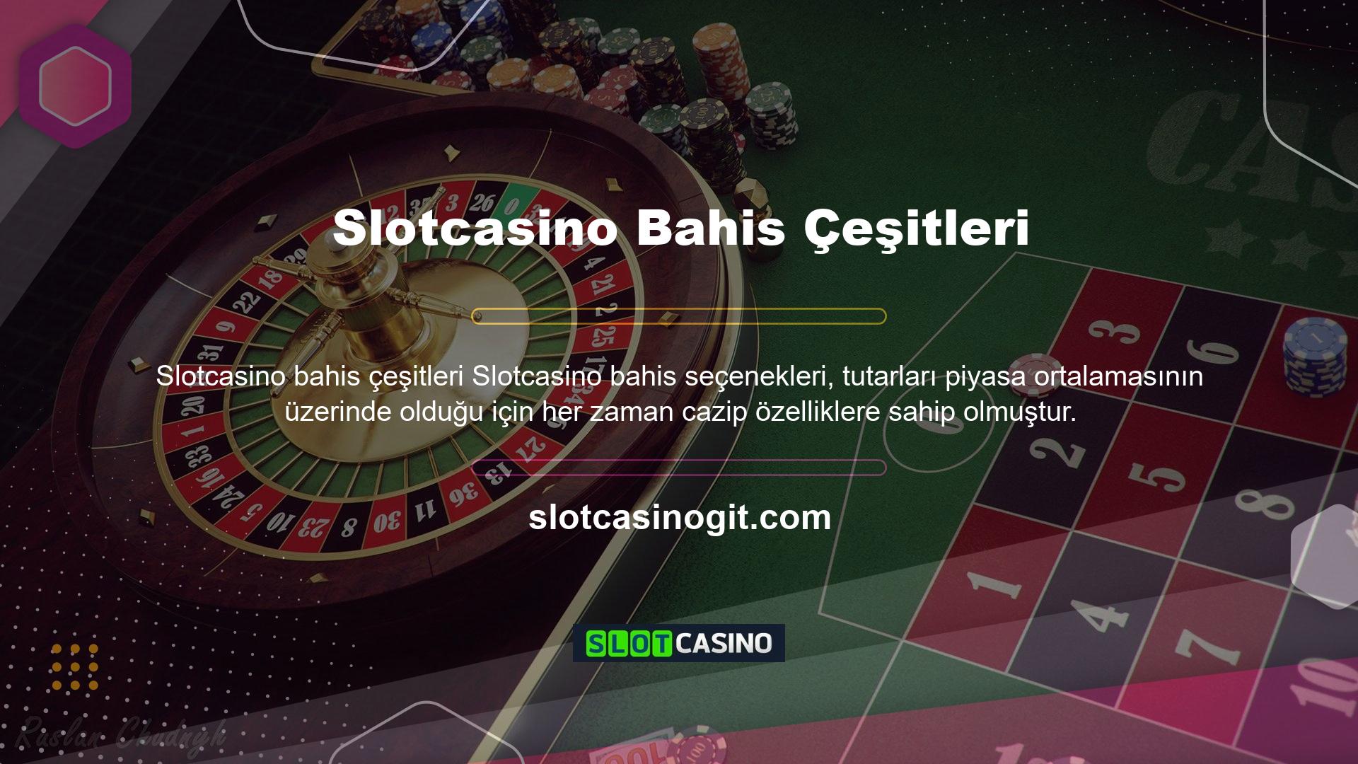 Slotcasino, tüm popüler spor dallarında sınırsız bahis kombinasyonları sunar